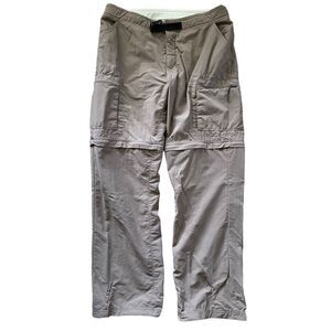 MOUNTAIN HARDWEAR Convertible Zip Off Cargo Pants Shorts Tan Size 8 Short
